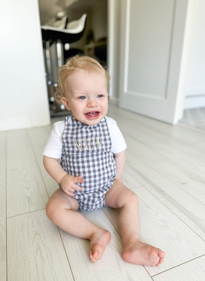 Gingham Romper