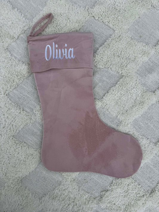 Personalised Velvet Christmas Stocking πβ¨