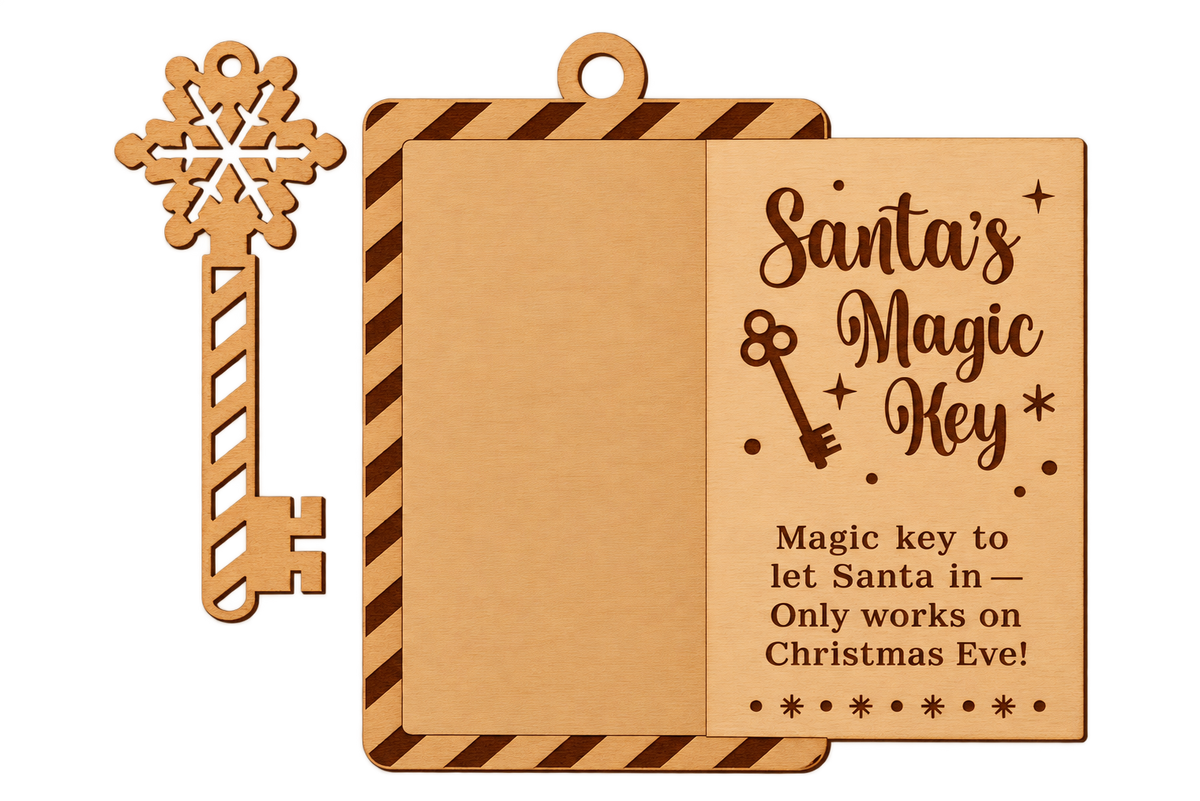 Santa’s Magic Key | Wooden Christmas Keepsake