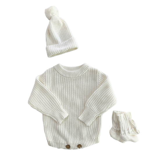 🤍 Classic Knitted Newborn Set 🤍