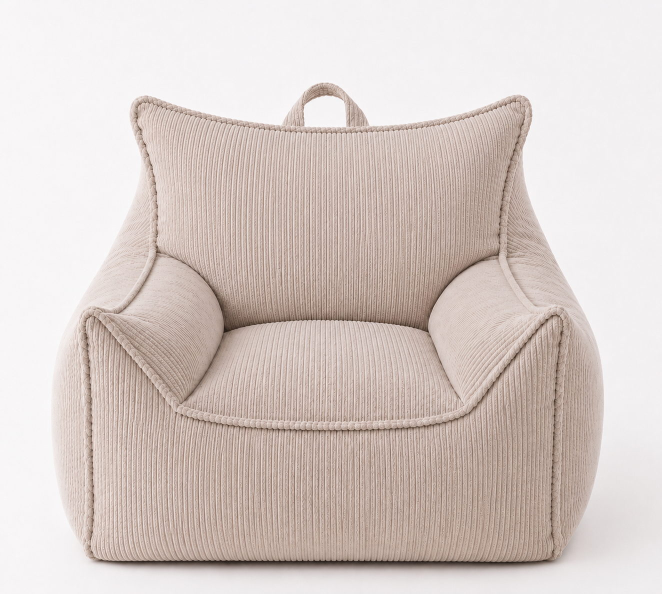 Personalised Teddy Fleece & Corduroy Bean Bag Chair 🤍