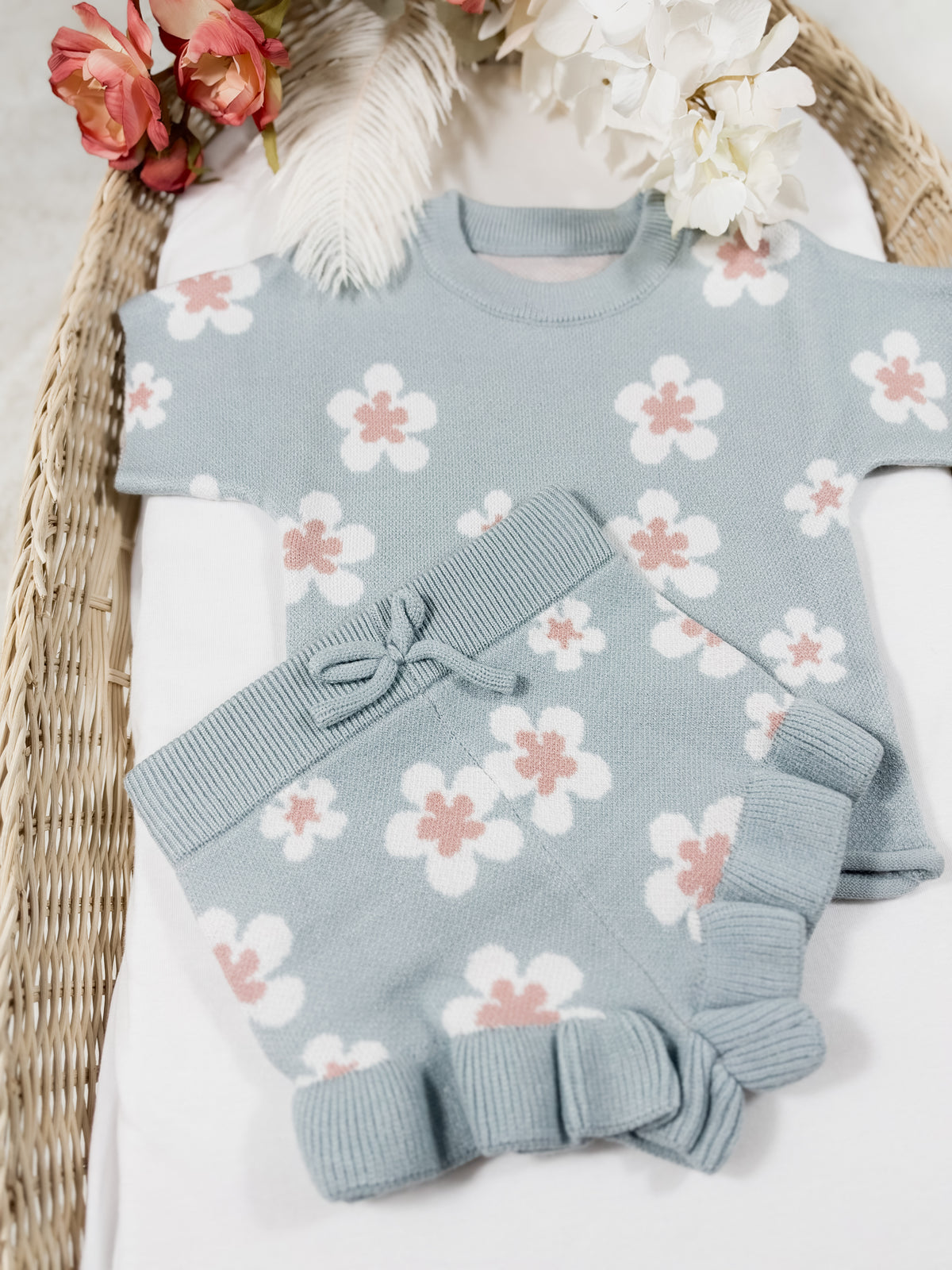 Daisy Knit Tee & Shorts Set🌼