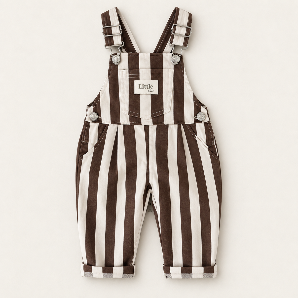 Little Star Stripe Overalls 🤎⭐