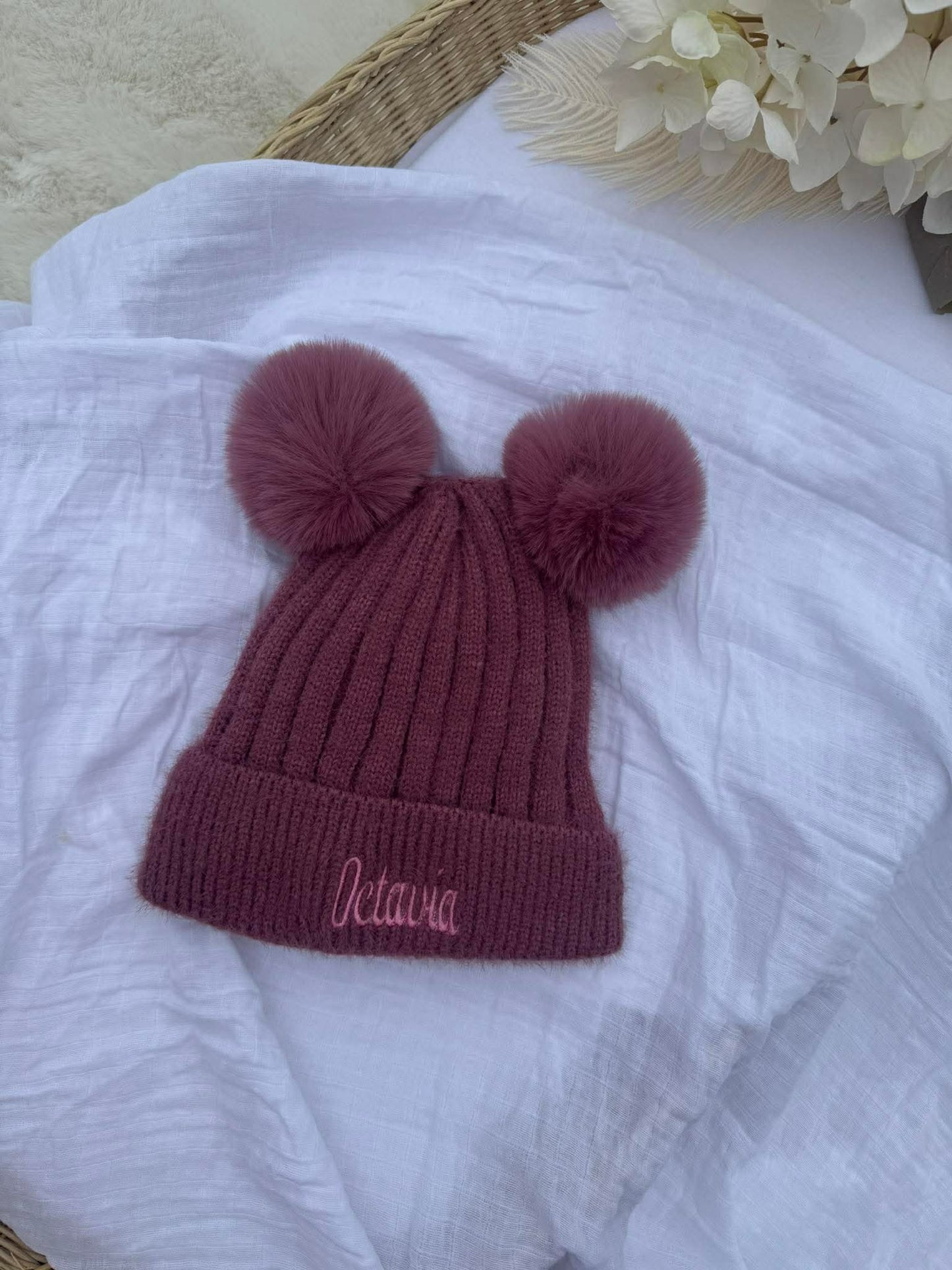 Double Pom Pom Beanies
