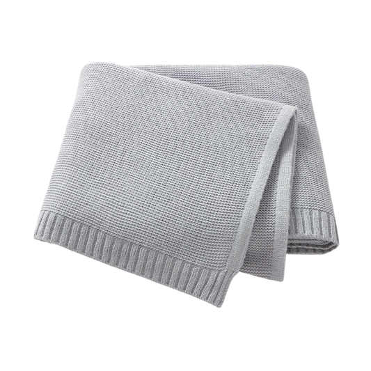 🤍 Classic Textured Knitted Blanket 🤍