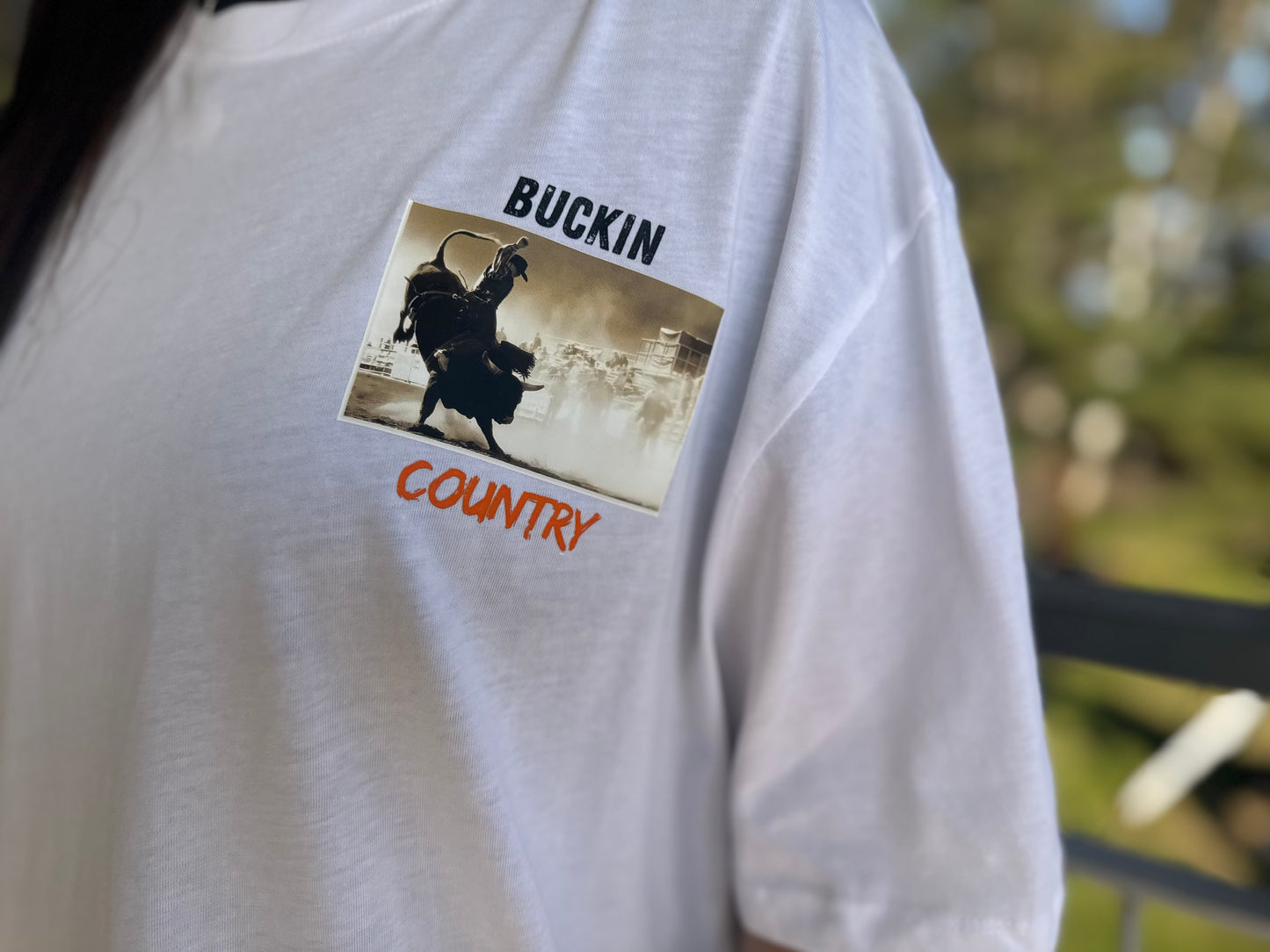 Buckin Country Bull Tshirt