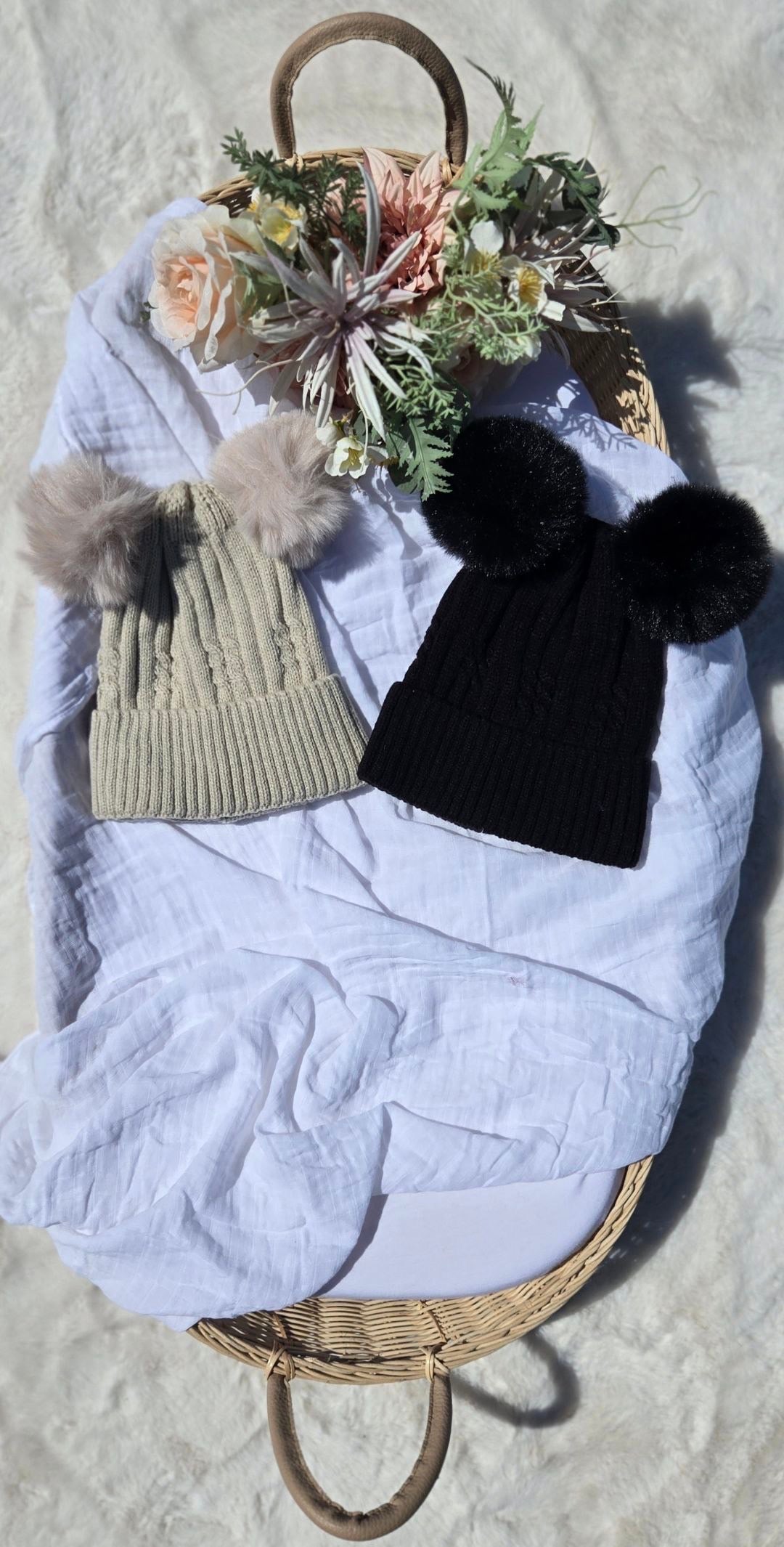 Double Pom Pom Beanies