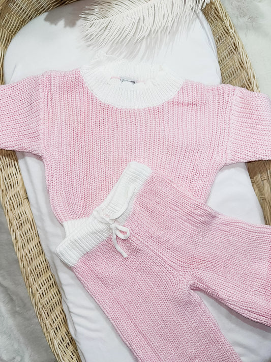 Pretty In Pink Oversized Knit Set