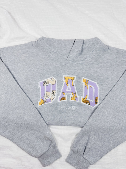 Personalised Baby Clothing Keepsake Dad Jumper