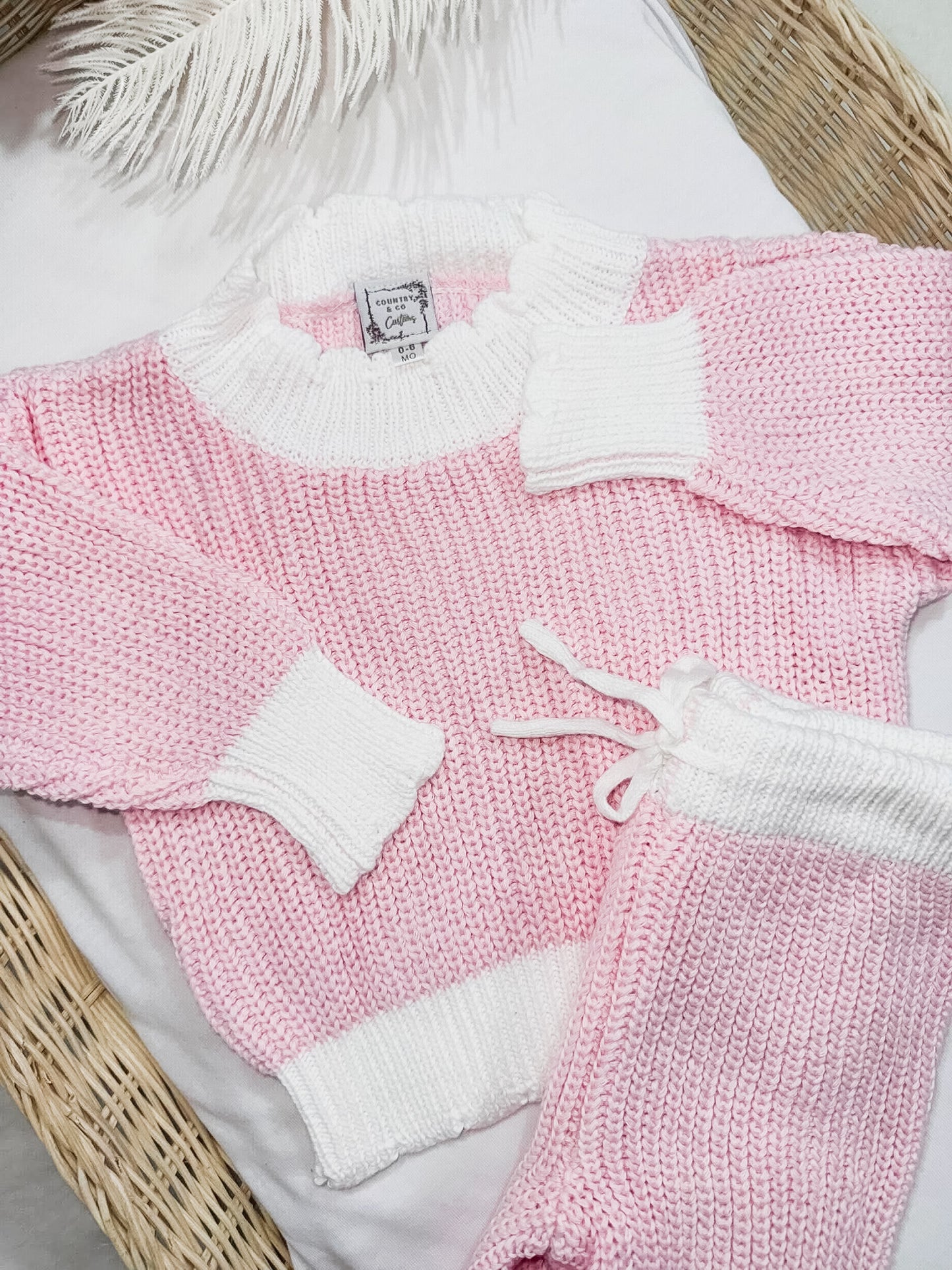 Pretty In Pink Oversized Knit Set