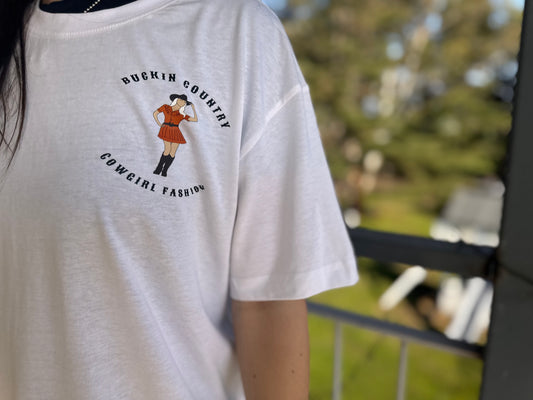 Buckin Country Cowgirl Tshirt