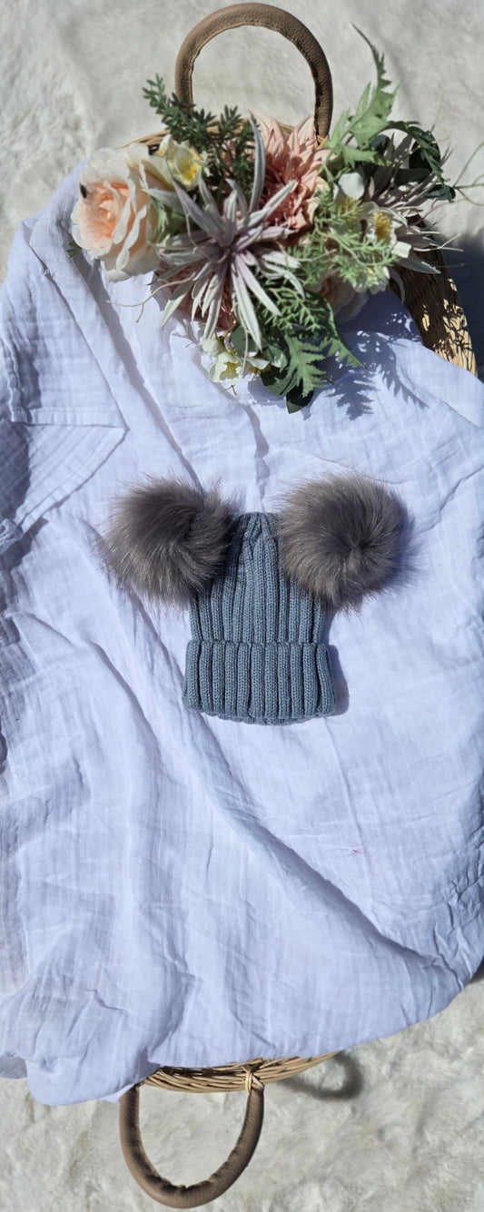 Double Pom Pom Beanies