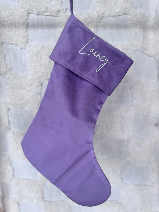 Personalised Velvet Christmas Stocking 🎄✨