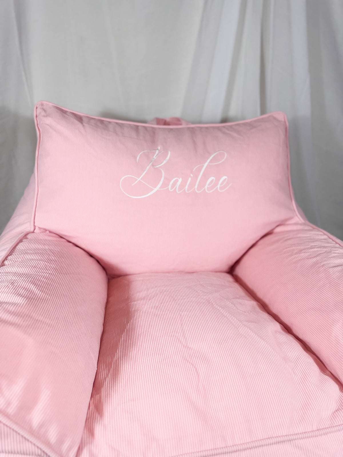 Personalised Teddy Fleece & Corduroy Bean Bag Chair