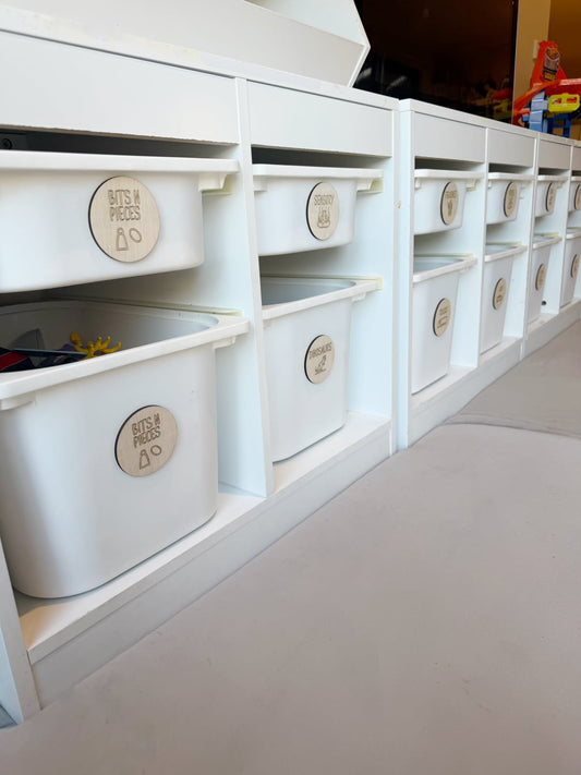 Little Tidy | Wooden Toy Storage Tags