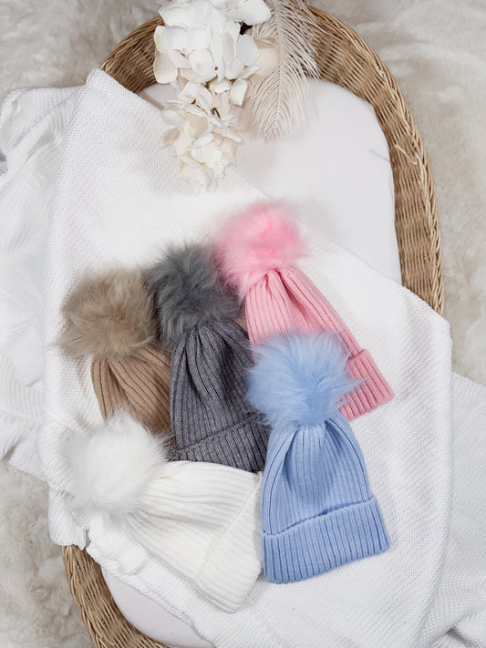 Wild Pom Pom Beanie