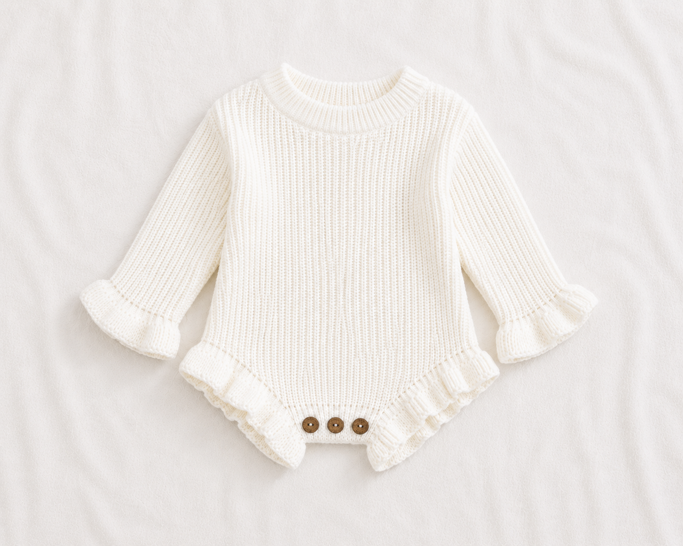 Knitted Frill Romper