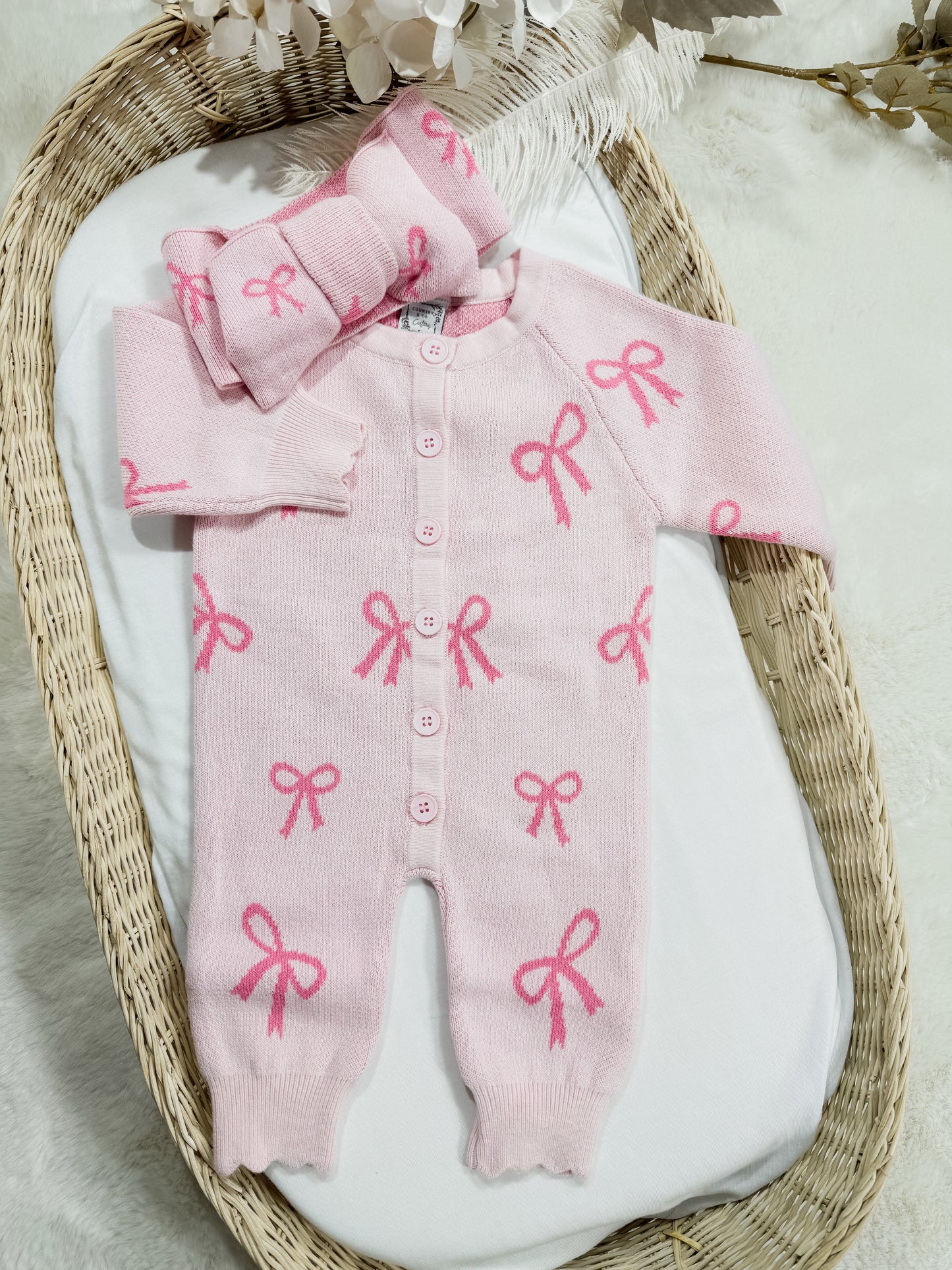 Hallie Bow Romper Set