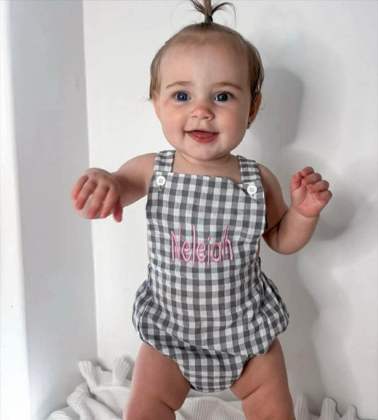Gingham Romper