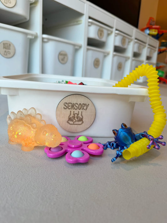 Little Tidy | Wooden Toy Storage Tags