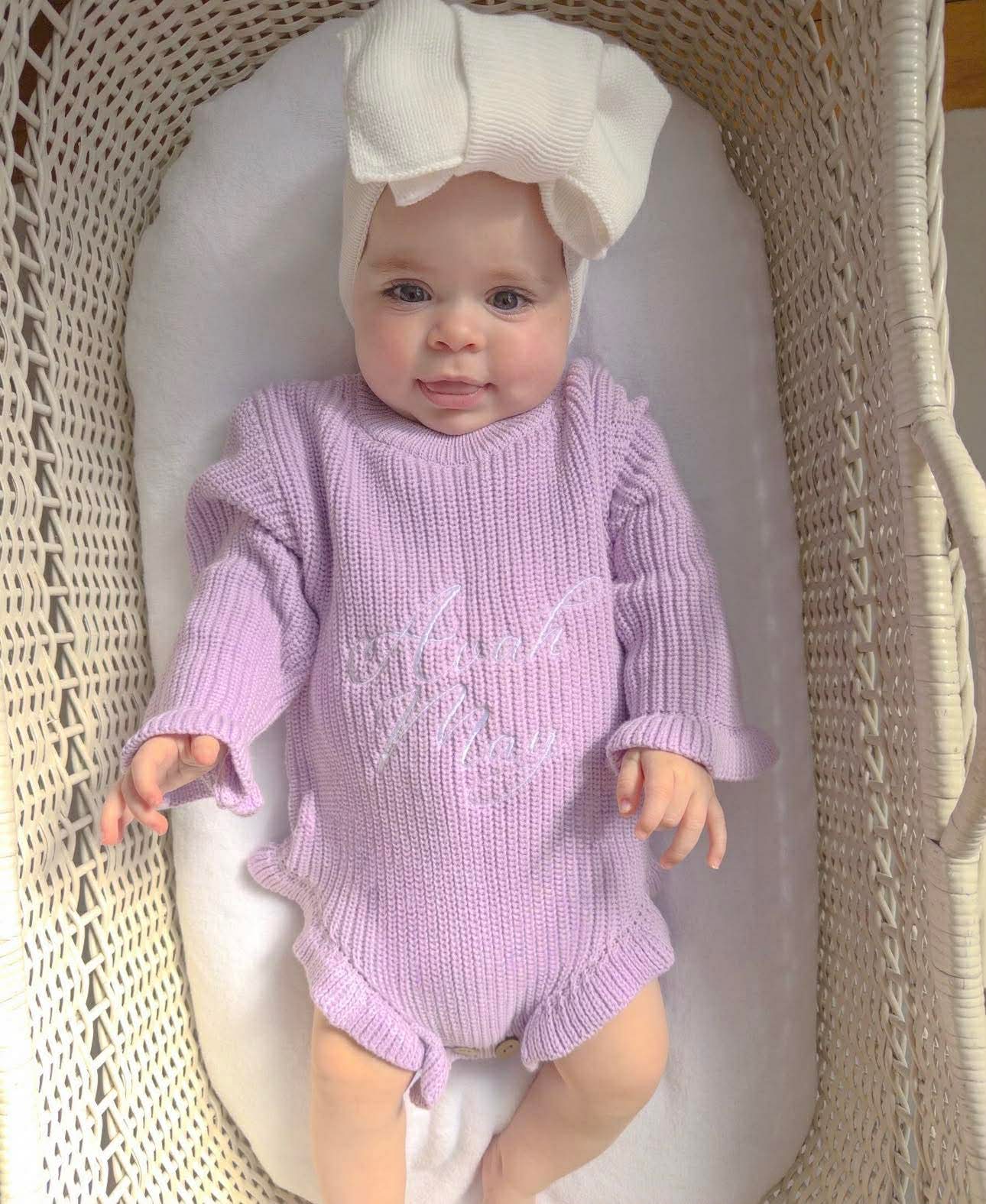 Knitted Frill Romper