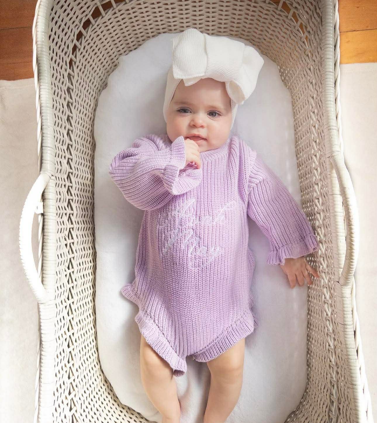 Knitted Frill Romper