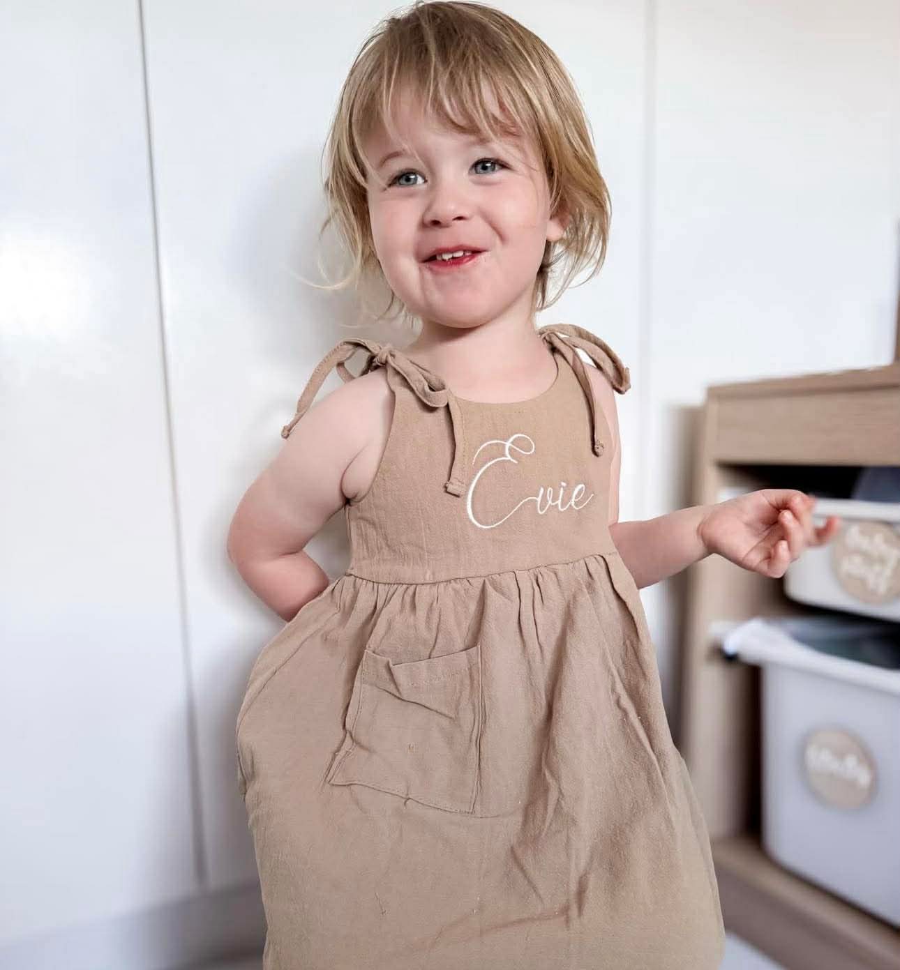 Personalised Linen Dress