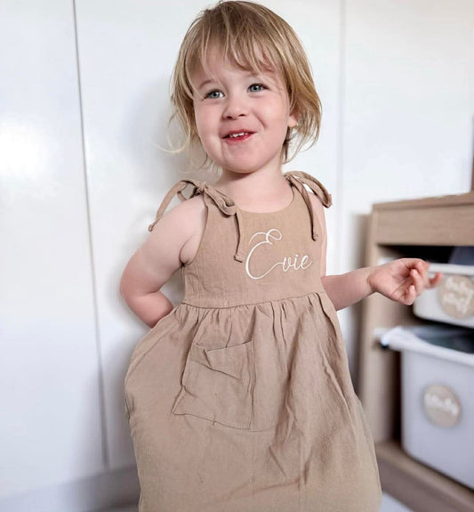 Personalised Linen Dress